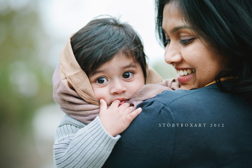 mom with baby portrait