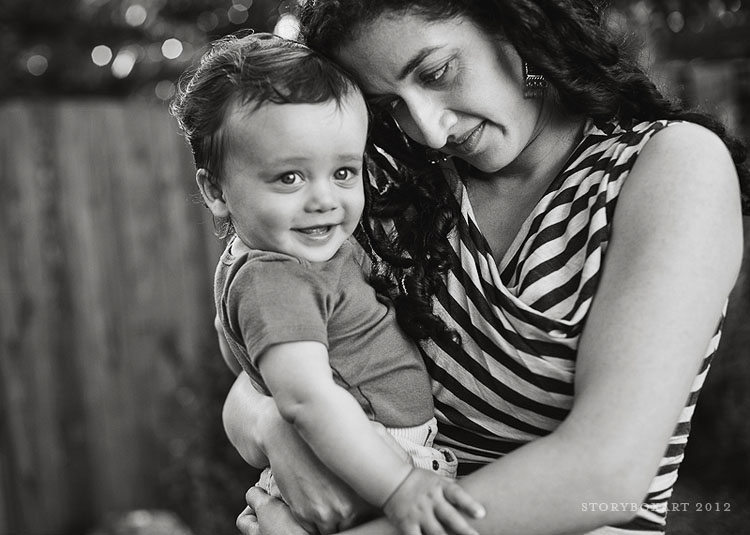 mom holding baby photos