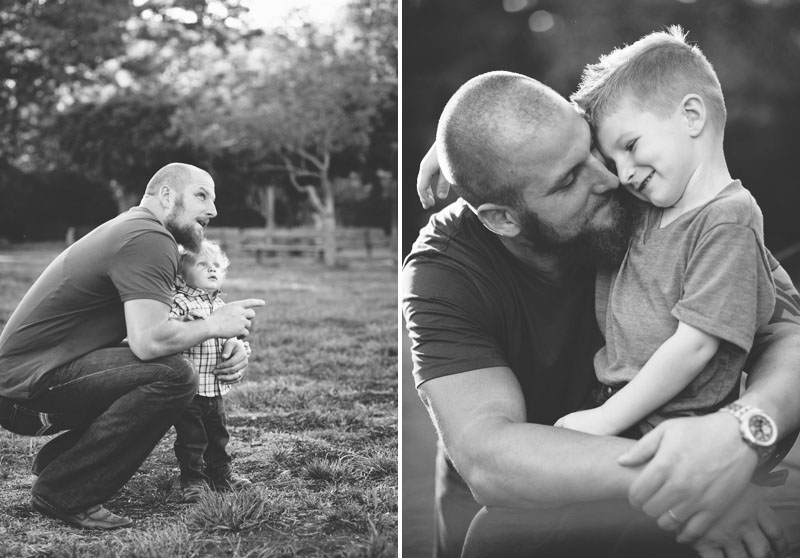 dad with kid photo outdoors