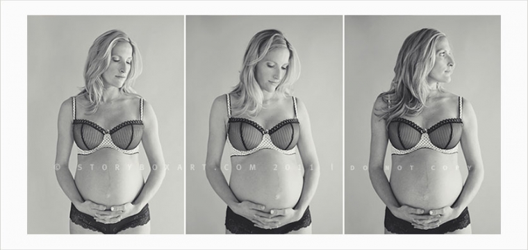 Intimate Pregnancy Studio Portraits